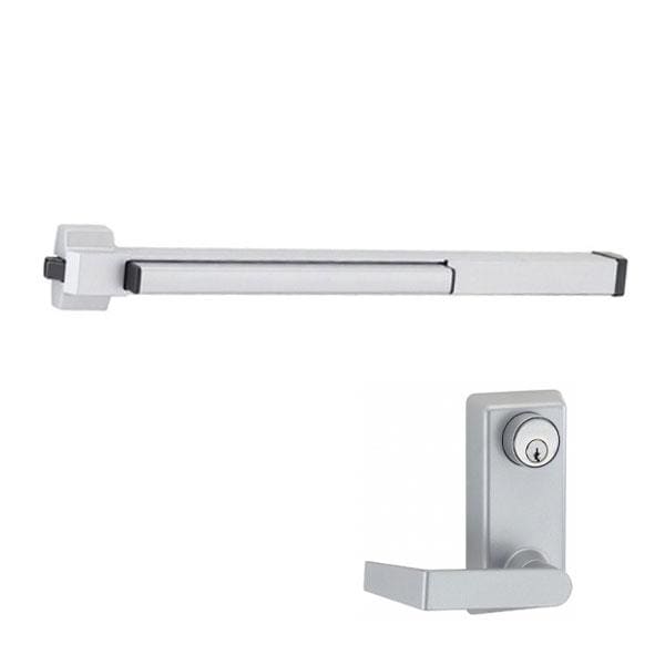 VonDuprin:Von Duprin - 22L06 - Rim Exit Device with  230L Trim 06 Lever - Aluminum Finish - 3 Foot
